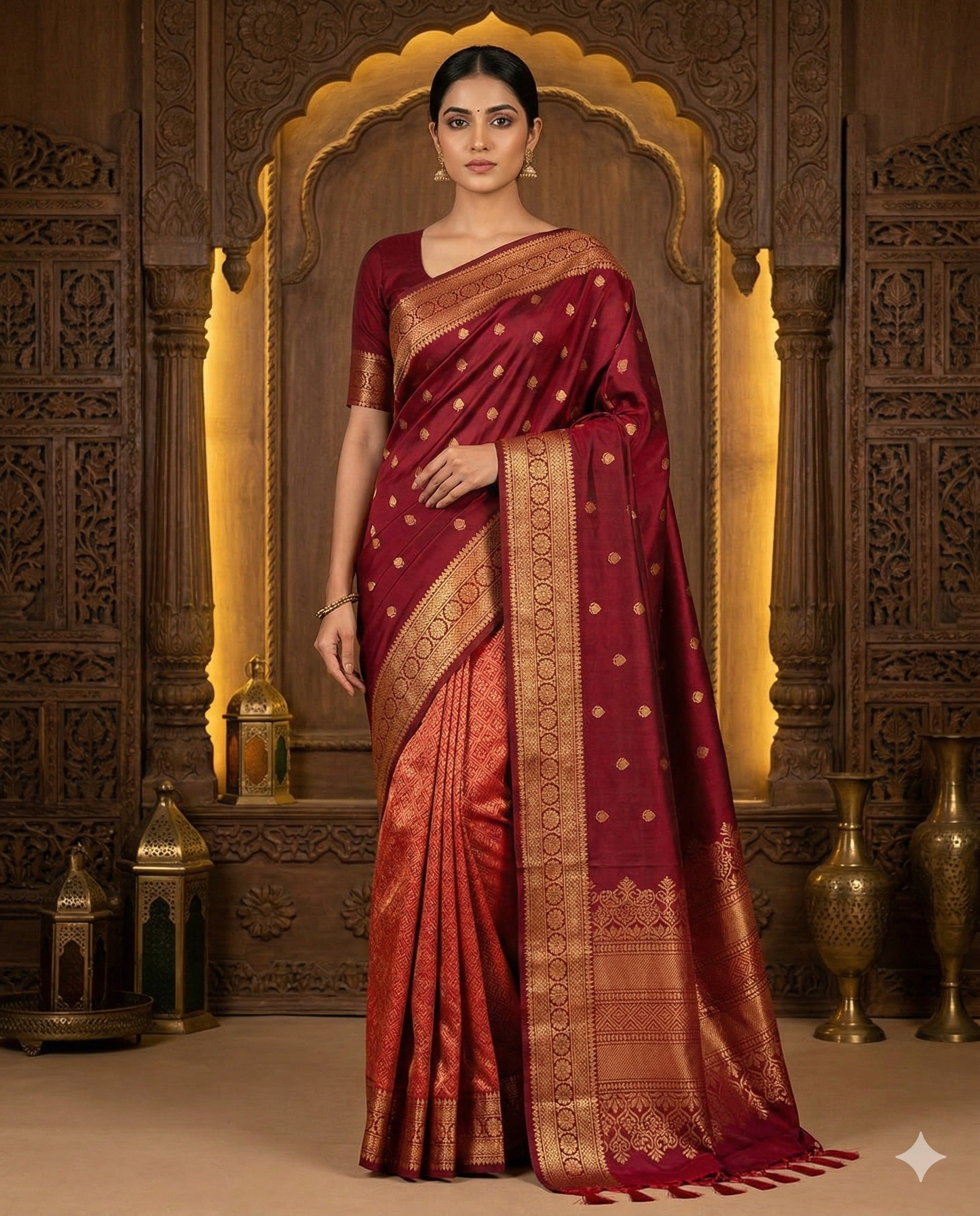Double Border Pure Silk