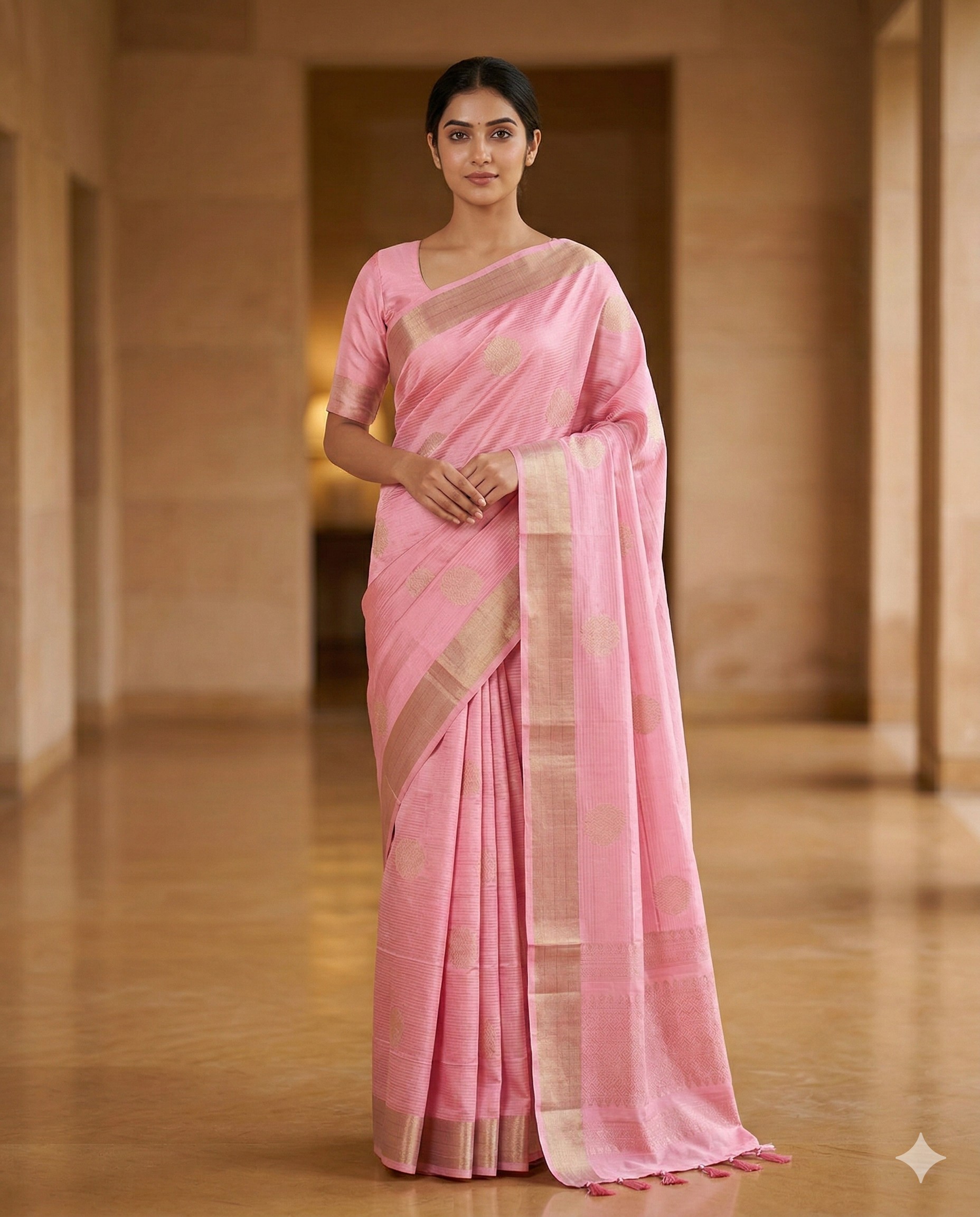 Light Pink Pure Silk